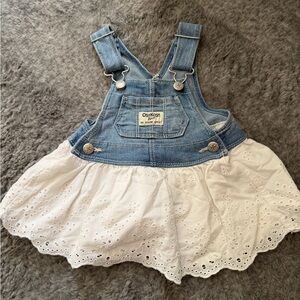 OshKosh B'gosh Blue and White Eyelet Dress